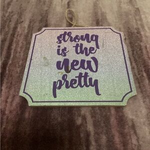 Purple and White Inspirational Wall Art